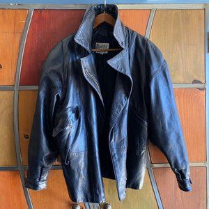 Vintage 80's 90's Ann Taylor Maxima Leather Jacket